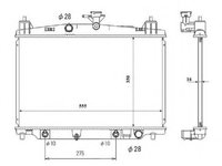 Radiator apa MAZDA 2 (DE) (2007 - 2015) NRF 53850