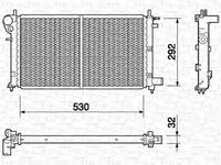 Radiator apa MAZDA 323 P V BA MAGNETI MARELLI 350213757000