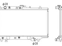 Radiator apa MAZDA 323 S Mk IV (BG) (1989 - 1994) NRF 53322