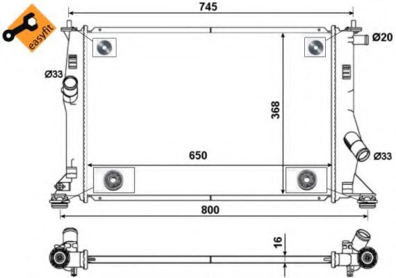 Radiator apa MAZDA 5 (CR19) (2005 - 2016) NRF 5346