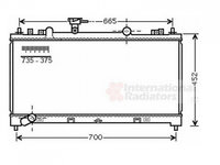 RADIATOR APA MAZDA 6 2007->2012 Radiator apa pentru 2.0 - 2.2 CDVi (37.5x73.5) PIESA NOUA ANI 2007 2008 2009 2010 2011 2012