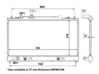 Radiator apa MAZDA 6 Station Wagon GY NRF 56066