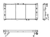 Radiator apa MAZDA MX-3 (EC) (1991 - 1997) NRF 52017