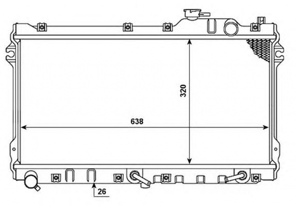 Radiator apa MAZDA MX-5 I NA NRF 53976