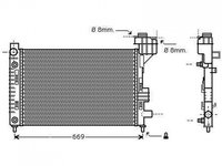 RADIATOR APA MERCEDES A-CLASS W168 1997->2004 Radiator apa pentru toate modelele benzina CV manuala/automata cu/fara aer conditionat (60x35) PIESA NOUA ANI 1997 1998 1999 2000 2001 2002 2003 2004