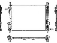 Radiator apa MERCEDES A-CLASS (W169) (2004 - 2012) NRF 53800