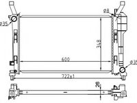 Radiator apa MERCEDES A-CLASS (W169) (2004 - 2012) NRF 53106