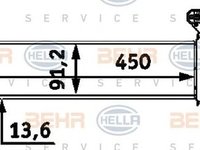 Radiator apa MERCEDES-BENZ C-CLASS combi S202 HELLA 8MK 376 712-661
