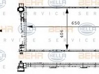 Radiator apa MERCEDES-BENZ C-CLASS cupe CL203 HELLA 8MK 376 714-331