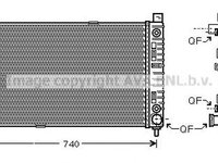 Radiator apa MERCEDES-BENZ C-CLASS W203 AVA MS2286