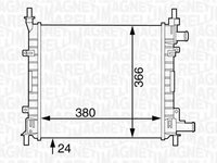 Radiator apa MERCEDES-BENZ CLK C208 MAGNETI MARELLI 350213121800