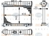 Radiator apa MERCEDES-BENZ CLK Cabriolet A208 HELLA 8MK 376 710-274