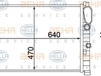 Radiator apa MERCEDES-BENZ E-CLASS T-Model S211 HELLA 8MK 376 769-781