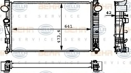 Radiator apa MERCEDES-BENZ S-CLASS W220 HELLA