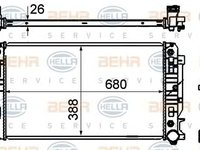 Radiator apa MERCEDES-BENZ SPRINTER 3-t bus 906 HELLA 8MK 376 701-014