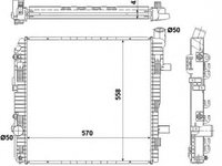 Radiator apa MERCEDES-BENZ VARIO platou sasiu NRF 53891