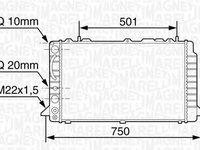 Radiator apa MERCEDES-BENZ VITO caroserie 638 MAGNETI MARELLI 350213117600