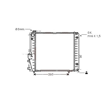 Radiator apa MERCEDES C-CLASS W203 2000-
