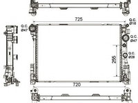 Radiator apa MERCEDES C-CLASS (W204) (2007 - 2014) NRF 53140