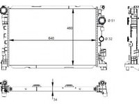 Radiator apa MERCEDES C-CLASS (W204) (2007 - 2014) NRF 59133