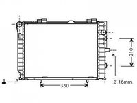 RADIATOR APA MERCEDES CLK 1997->2002 Radiator apa pentru 2.0 - 2.3L ->2000 CV manuala/automata cu/fara aer conditionat (52x42) PIESA NOUA ANI 1997 1998 1999 2000 2001 2002