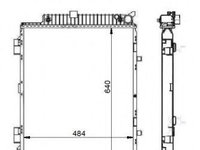 Radiator apa MERCEDES E-CLASS (W210) (1995 - 2003) NRF 50579