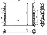 Radiator apa MERCEDES M-CLASS (W164) (2005 - 2016) NRF 53937