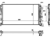 Radiator apa MERCEDES SPRINTER 5-t caroserie (906) (2006 - 2016) NRF 53833