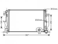 RADIATOR APA MERCEDES SPRINTER W906 2006->2013 Radiator apa pentru 2,2 CDi fara aer conditionat (67,7x41,5x23) CV manuala PIESA NOUA ANI 2006 2007 2008 2009 2010 2011 2012 2013