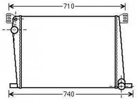 RADIATOR APA MINI Cooper One 2006->2011 Radiator apa pentru 1 4 - 1 6i 16V benzina cu/fara aer conditionat 60x42 PIESA NOUA ANI 2006 2007 2008 2009 2010 2011