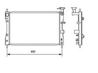 Radiator apa MITSUBISHI COLT CZC Cabriolet (RG) (2006 - 2009) NRF 53464