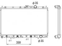 Radiator apa MITSUBISHI GALANT V E5 A E7 A E8 A NRF 523485