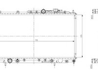 Radiator apa MITSUBISHI GALANT VI combi EA NRF 56078