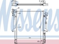 Radiator apa MITSUBISHI L 200 (KB_T, KA_T) (2004 - 2016) NISSENS 62896