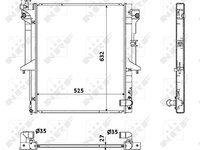 Radiator Apa Mitsubishi L200 3 (facelift) 2004 2005 2006 53908