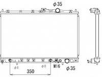 Radiator apa MITSUBISHI LANCER V Station Wagon CB W CD W NRF 53283