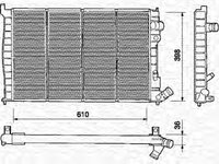 Radiator apa MITSUBISHI OUTLANDER I CU W MAGNETI MARELLI 350213313000