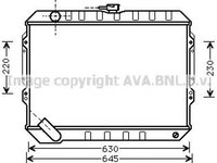 Radiator apa MITSUBISHI PAJERO II V3 W V2 W V4 W AVA MT2088