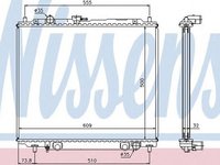 Radiator apa MITSUBISHI PAJERO II V3 W V2 W V4 W NISSENS 62852