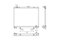 Radiator apa MITSUBISHI PAJERO/SHOGUN III (V7_W, V6_W) (1999 - 2007) NRF 53754