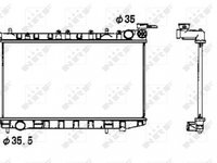 Radiator Apa Nissan Almera N15 1995 1996 1997 1998 1999 2000 Sedan 53341 11-543-952