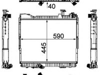 Radiator apa NISSAN CABSTAR NRF 53860