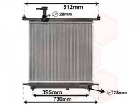 RADIATOR APA NISSAN MICRA 2010->2016 Radiator apa pentru 1 2i - 12V 75PS 40x43 HR12DE PIESA NOUA ANI 2010 2011 2012 2013 2014 2015 2016 2017