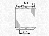 Radiator apa NISSAN MICRA II K11 MAGNETI MARELLI 350213827000