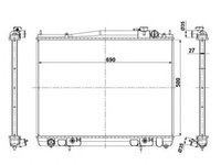 Radiator apa NISSAN PATHFINDER II R50 NRF 56088