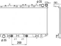 Radiator apa NISSAN PRIMERA P10 NRF 513497