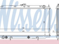 Radiator apa NISSAN PRIMERA (P11) (1996 - 2001) NISSENS 62924A