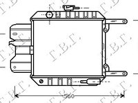 Radiator Apa - Nissan Sunny (B11) 1983 , 2140001a10