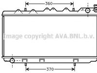 Radiator apa NISSAN SUNNY III Hatchback N14 AVA DN2114