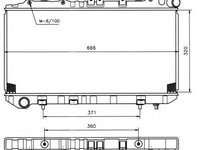 Radiator apa NISSAN SUNNY Mk III combi (Y10) (1990 - 2000) NRF 536864